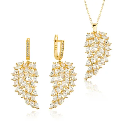 Gümüş Gold Melek Kanadı Kadın Set