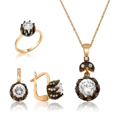 Gümüş Elmas Model Lale Bayan Set