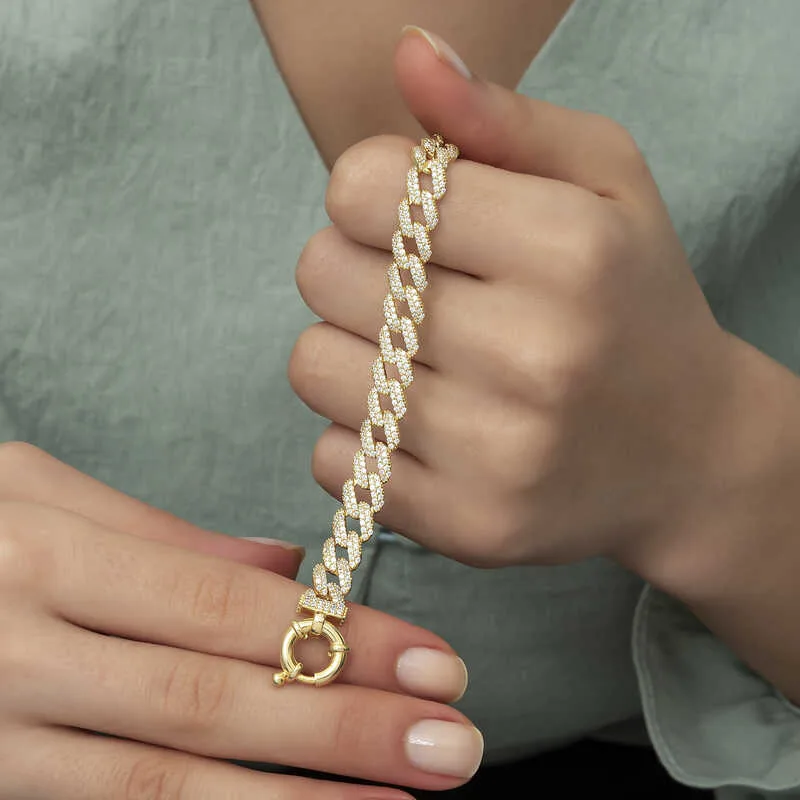 Gümüş Gold Taşlı Gurmet Bayan Bileklik görsel 4