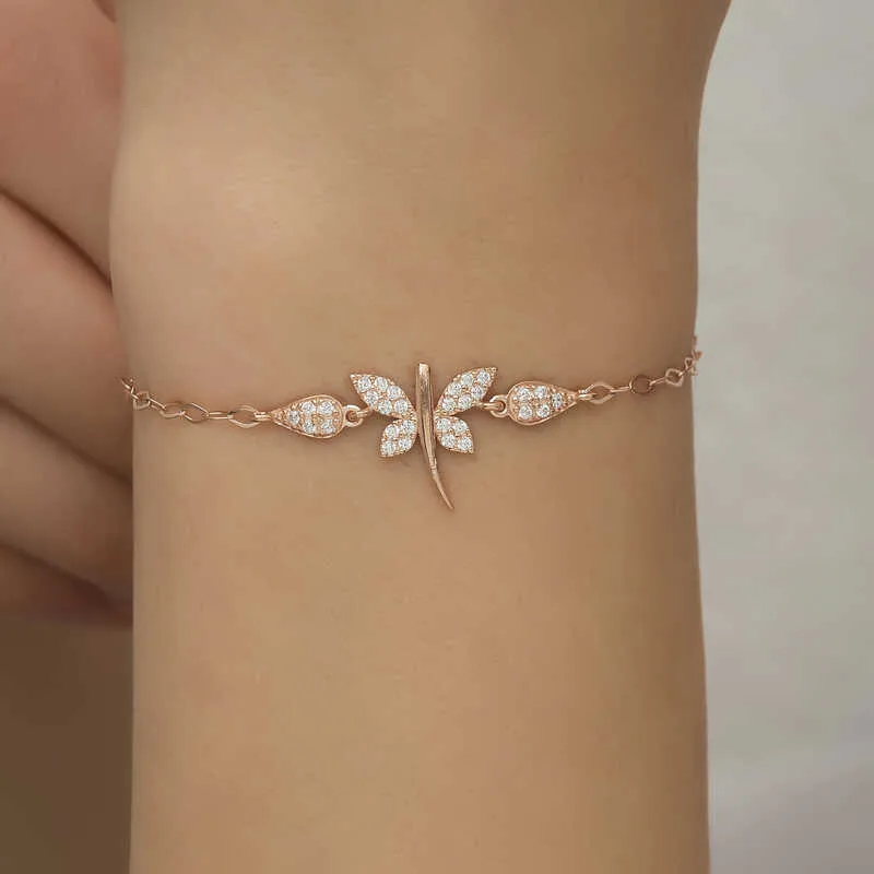 Gümüş Rose Yusufçuk Kadın Bileklik görsel 4