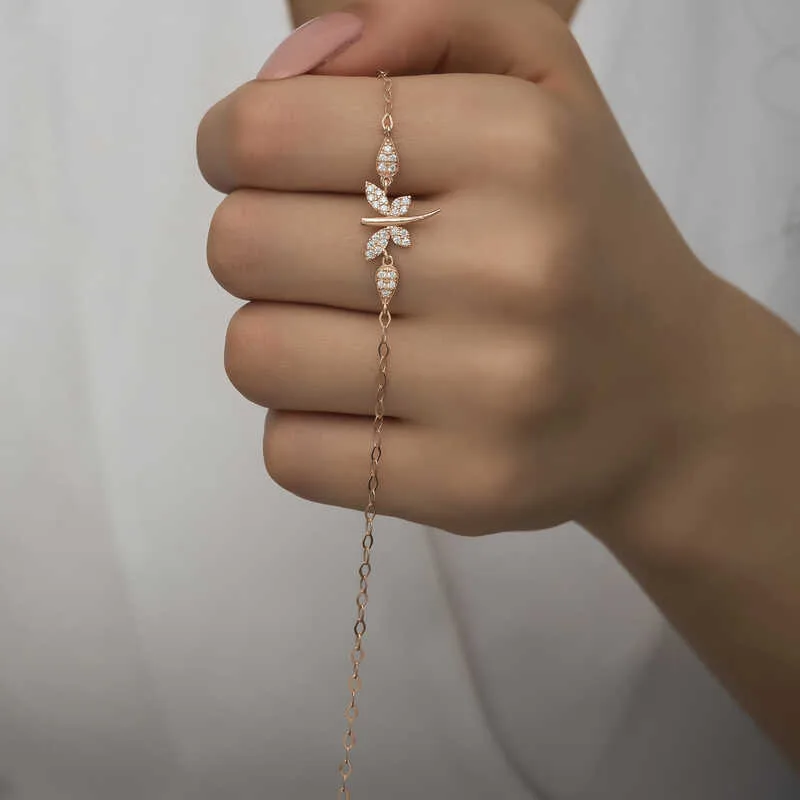 Gümüş Rose Yusufçuk Kadın Bileklik görsel 5