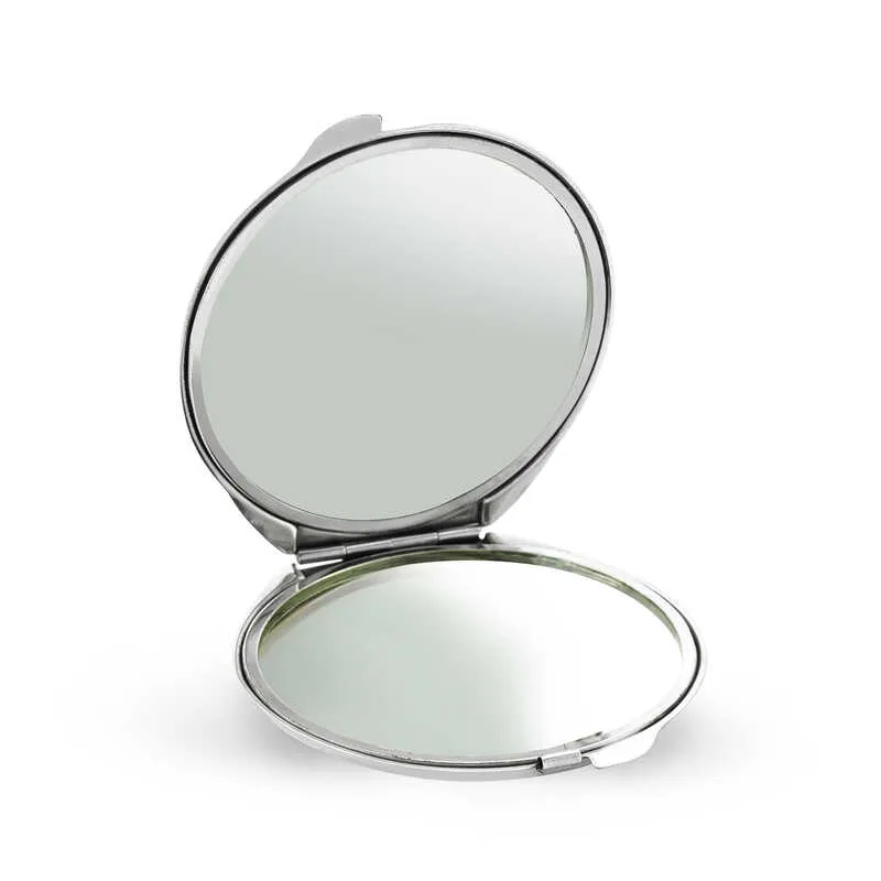 Gümüş Papatya Motifli Kapaklı El Aynası görsel 2