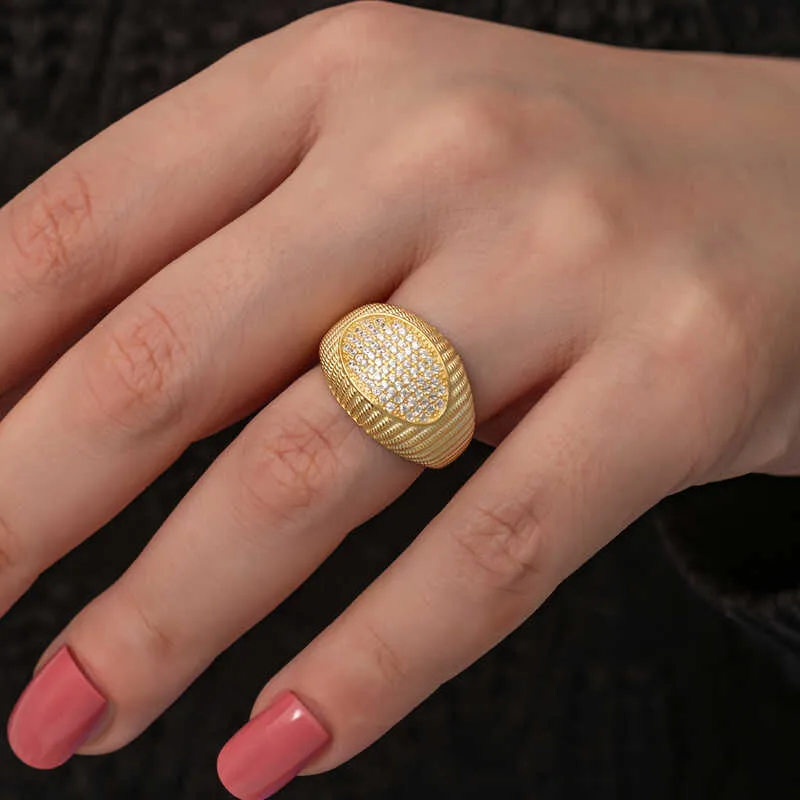 Gümüş Gold Zirkon Taşlı Kadın Yüzük görsel 4