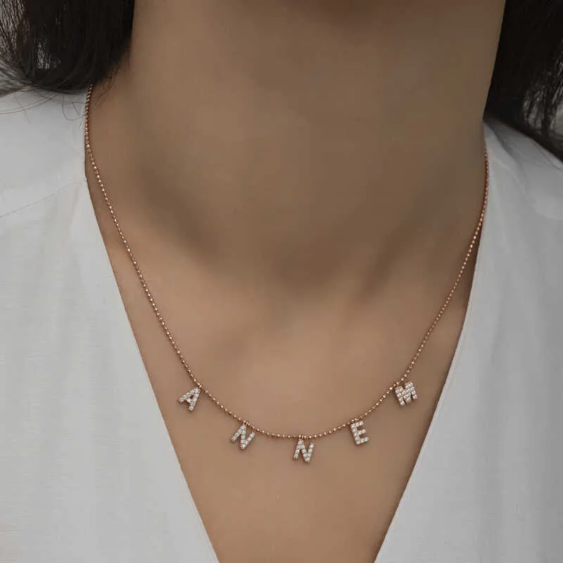 Gümüş Rose Annem Yazılı Bayan Kolye görsel 5