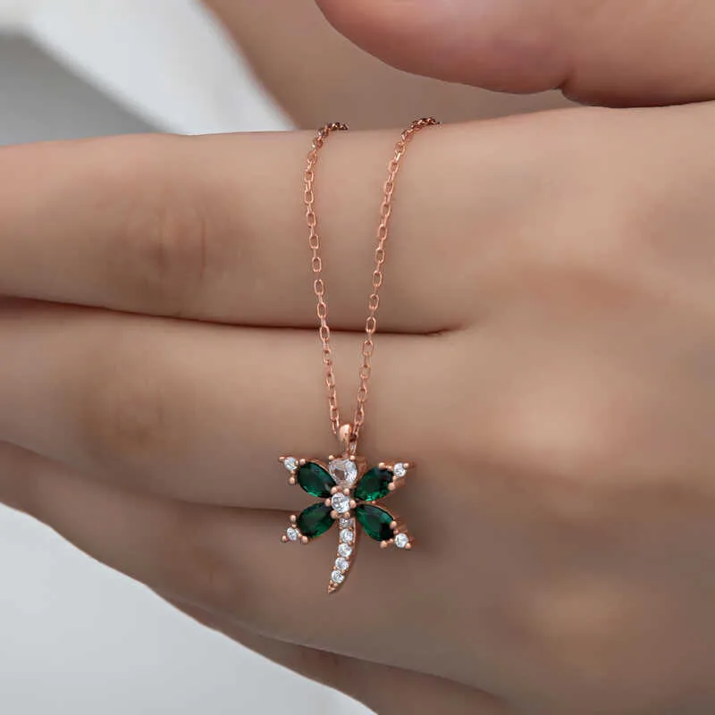 Gümüş Rose Yusufçuk Kadın Kolye görsel 2