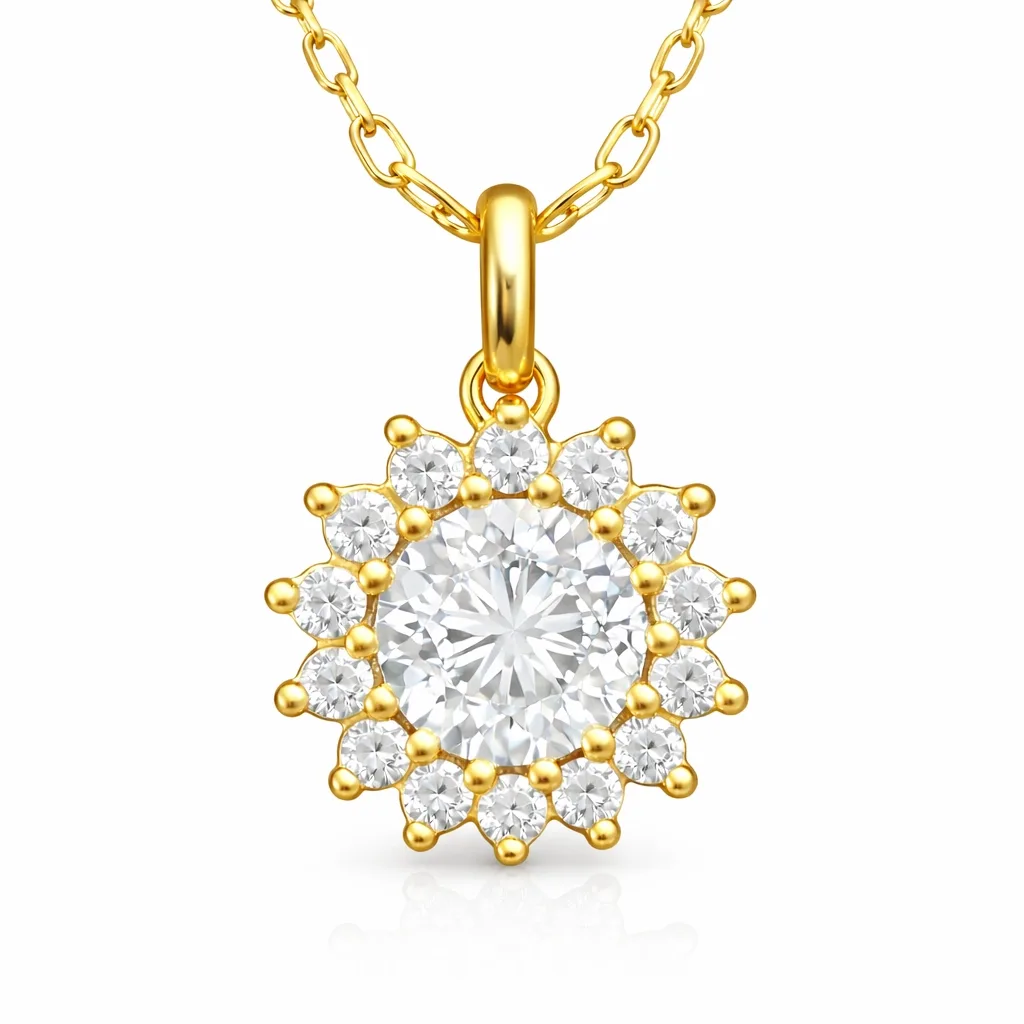 Gümüş Gold Minimal Yuvarlak Anturaj Kadın Kolye görsel 1