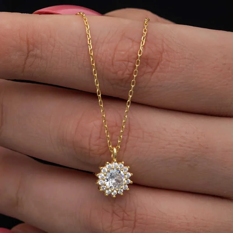 Gümüş Gold Minimal Yuvarlak Anturaj Kadın Kolye görsel 2